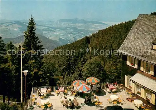AK / Ansichtskarte Schauinsland Berghotel Sauerer Terrasse Schauinsland