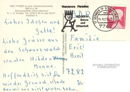 AK / Ansichtskarte Titisee Schwarzwaelder Uhren Zentrum Titisee