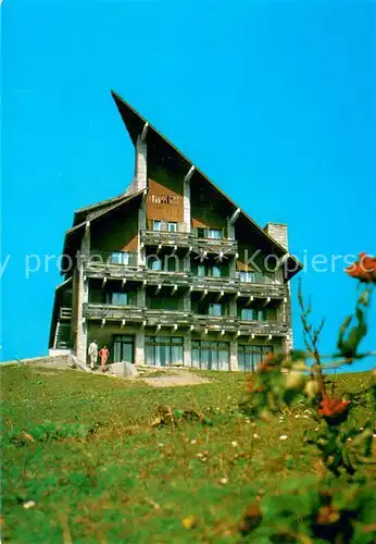 AK / Ansichtskarte Predeal_Romania Hotel Clabucet Plecare 