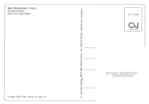 AK / Ansichtskarte Bad_Woerishofen Fliegeraufnahme mit Kneippheilbad Bad_Woerishofen