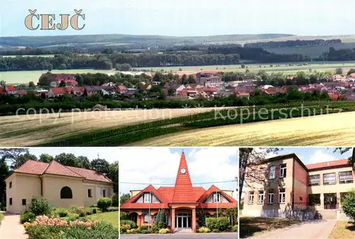 AK / Ansichtskarte Cejc_Hodonin_CZ Barokni kaple sv Vendelina radnice zakladni skola 