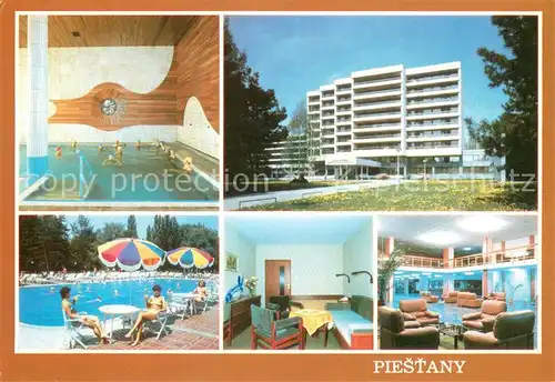 AK / Ansichtskarte Piestany Liecebny dom Balnea Esplanade Hallenbad Schwimmbad Zimmer Foyer Piestany