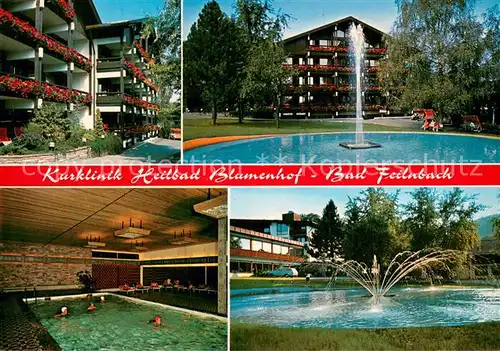 AK / Ansichtskarte Bad_Feilnbach Kurklinik Heilbad Blumenhof Fontaenen Hallenbad Bad_Feilnbach