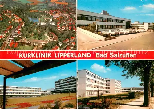 AK / Ansichtskarte Bad_Salzuflen Kurklinik Lipperland der BfA Sanatorium Fliegeraufnahme  Bad_Salzuflen