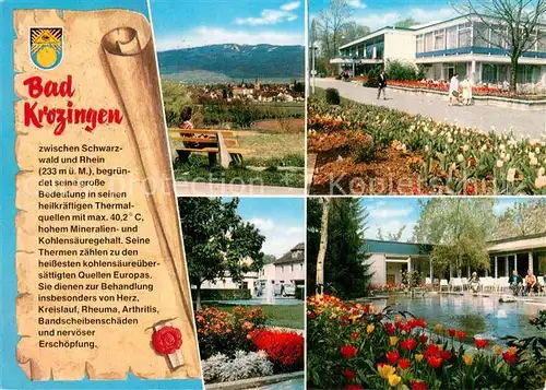 AK / Ansichtskarte Bad_Krozingen Kuranlagen Panorama Bad_Krozingen