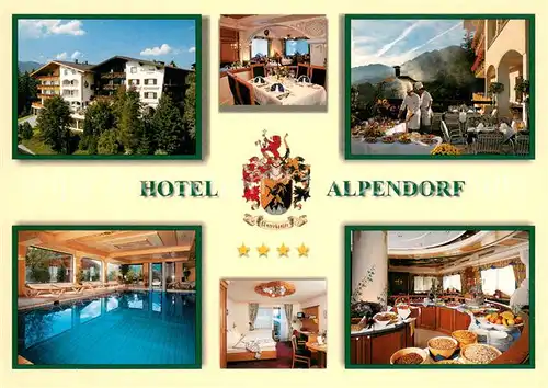 AK / Ansichtskarte Sankt_Johann_Pongau Hotel Alpendorf Gaststube Terrasse Hallenbad Zimmer Buffet Sankt_Johann_Pongau