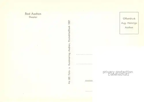 AK / Ansichtskarte Bad_Aachen Theater Bad_Aachen