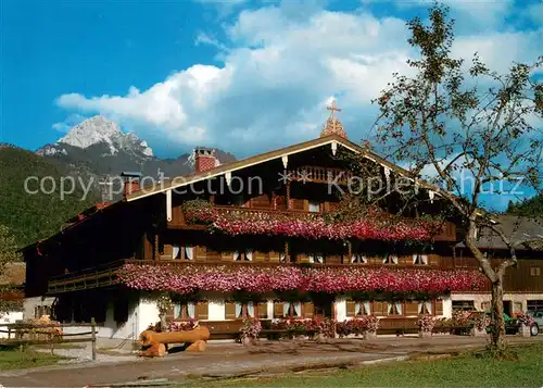 AK / Ansichtskarte Bayrischzell Storr Hof mit Wendelstein Bayrischzell