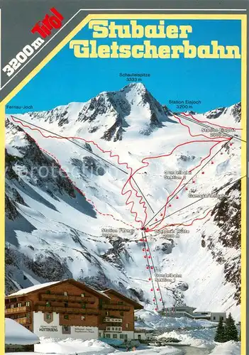 AK / Ansichtskarte Stubaier_Alpen Stubaier Gletscherbahn Stubaier Alpen