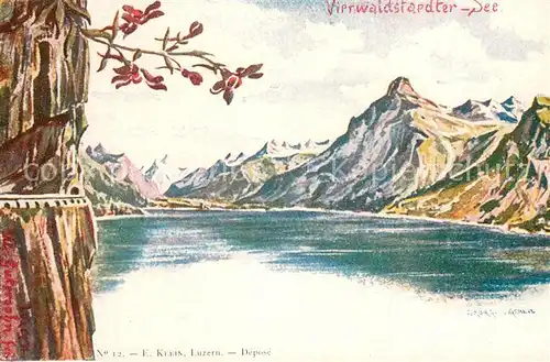 AK / Ansichtskarte Vierwaldstaettersee_Vierwaldstaedtersee_SZ Panorama 