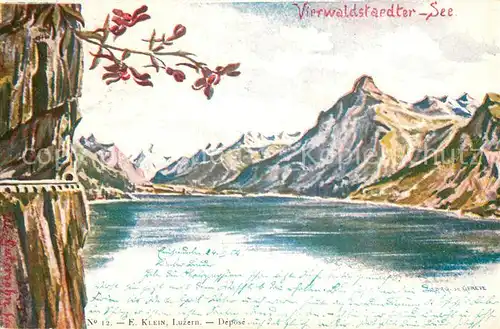 AK / Ansichtskarte Vierwaldstaettersee_Vierwaldstaedtersee_SZ Panorama 