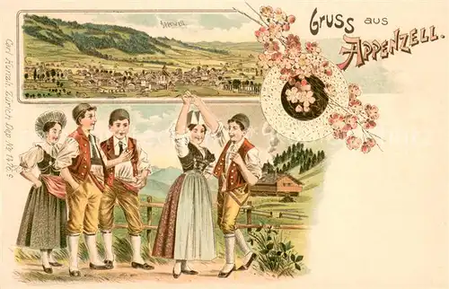 AK / Ansichtskarte Appenzell_IR Panorama Appenzeller Gruppe Appenzell IR