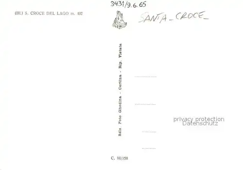 AK / Ansichtskarte Santa_Croce_del_Lago Panorama Ristorante 