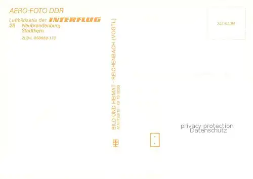 AK / Ansichtskarte Neubrandenburg Stadtkern Fliegeraufnahme Neubrandenburg