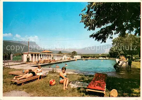 AK / Ansichtskarte Leifers_Laives_Suedtirol Gasthof Steiner Freibad Leifers_Laives_Suedtirol