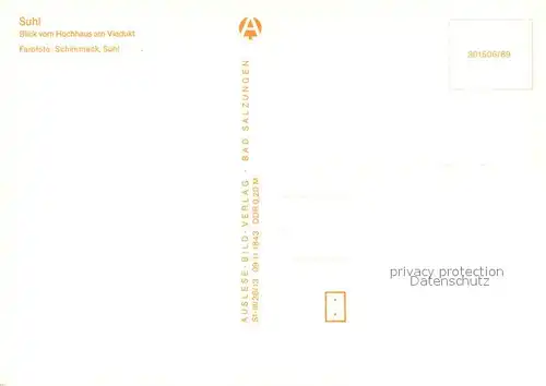 AK / Ansichtskarte Suhl_Thueringer_Wald Blick vom Hochaus am Viadukt Suhl_Thueringer_Wald