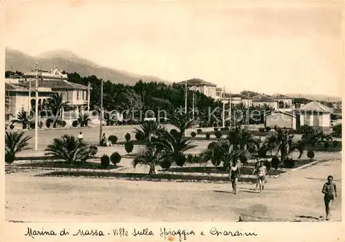 AK / Ansichtskarte Marina_di_Massa_IT Ville sulla Spiaggia e Giardini 