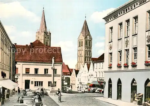 AK / Ansichtskarte Moosburg_Isar Stadtplatz Kirchen Moosburg Isar