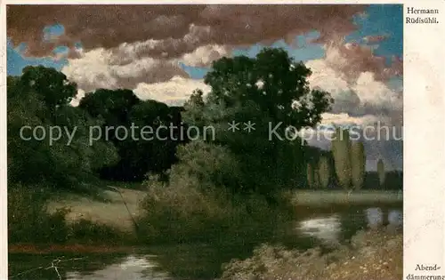 AK / Ansichtskarte Persoenlichkeiten Ed. Ruedisuehli Abenddaemmerung 