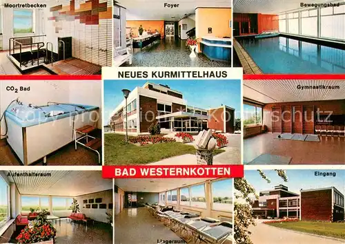 AK / Ansichtskarte Bad_Westernkotten Neues Kurmittelhaus Kuranwendungen Hallenbad Gymnastikraum Foyer Bad_Westernkotten