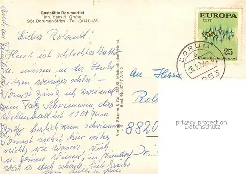 AK / Ansichtskarte Dorumer_Tief Gaststaette Gastraum Hafen Fischkutter Dorumer Tief