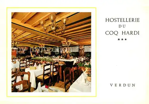 AK / Ansichtskarte Verdun_Meuse Hostellerie du Coq Hardi Restaurant Verdun Meuse