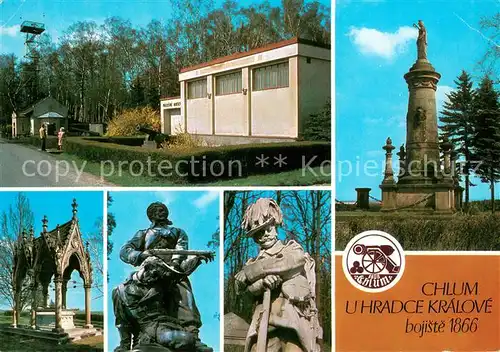 AK / Ansichtskarte Chlum_u_Hradce_Kralove Bojiste 1866 Prativalecny pamatnik 
