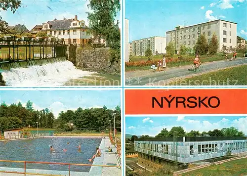 AK / Ansichtskarte Nyrsko_Czechia Mesto v Posumavi s tradicni vyrobou brylove mechaniky a optiky Okula 