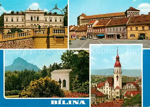 AK / Ansichtskarte Bilina_Bilin_Tschechien Severoceske lazne Ceskem stredohori v nichz se leci nektere nemoci traviciho ustroji Vyznacnou pamatku predstavuje rane barokni zamek Bilina_Bilin_Tschechien