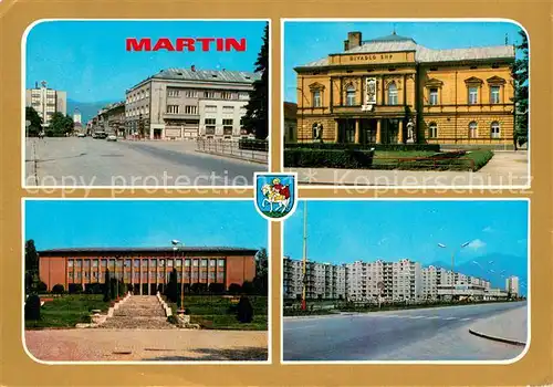 AK / Ansichtskarte Martin__SK_Slovakia namesti SNP Divadlo SNP Slovenske narodne muzeum Sidlisko Sever cast Jilemnickeho ulice 