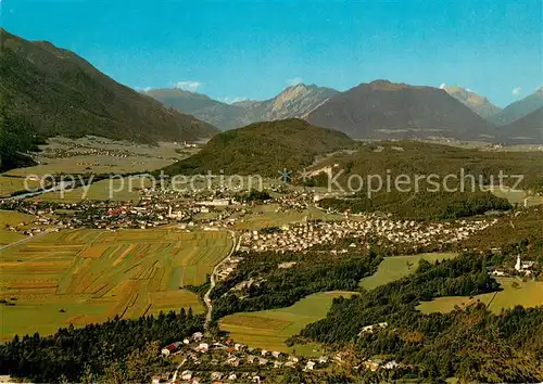 AK / Ansichtskarte Telfs_Tirol Panorama mit Oberinntal und Mieminger Plateau Telfs Tirol