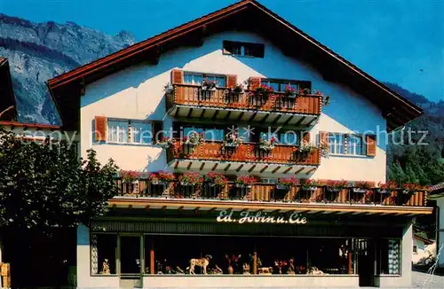 AK / Ansichtskarte Brienz_BE Ed Jobin et Cie Wood Carvings Brienz_BE