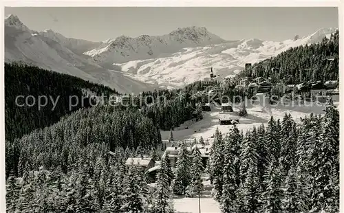 AK / Ansichtskarte Arosa_GR Winterpanorama Arosa_GR