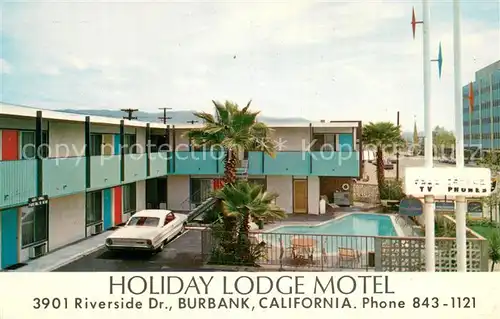 AK / Ansichtskarte Burbank_California Holiday Lodge Motel 