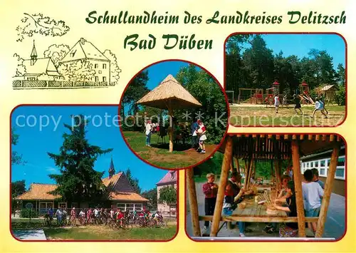 AK / Ansichtskarte Bad_Dueben Schullandheim des Lkr Delitzsch Details Bad_Dueben