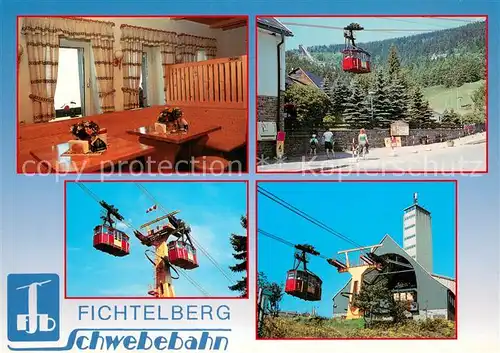 AK / Ansichtskarte Oberwiesenthal_Erzgebirge Fichtelberg Schwebebahn Bergrestaurant Himmelsleiter Oberwiesenthal Erzgebirge