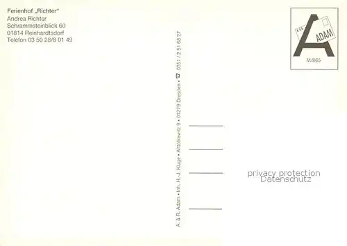 AK / Ansichtskarte Reinhardtsdorf_Bad_Schandau Ferienhof Richter Terrasse Spielplatz Fass Reinhardtsdorf_Bad