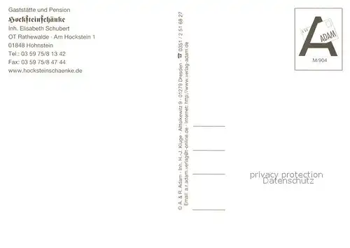 AK / Ansichtskarte Rathewalde Gaststaette Pension Hochsteinschaenke Spielplatz Gaststube Terrasse Rathewalde