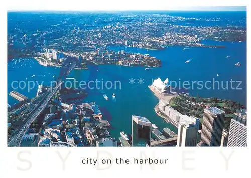 AK / Ansichtskarte Sydney__NSW_Australia City on the harbour Fliegeraufnahme 