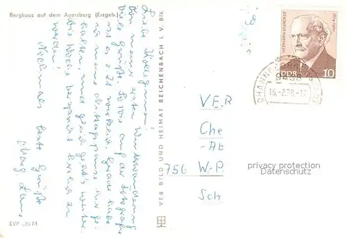 AK / Ansichtskarte Auersberg_Wildenthal Berghaus auf d. Auersberg im Winter Schnee Auersberg Wildenthal