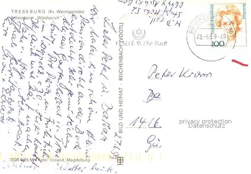 AK / Ansichtskarte Treseburg_Harz Ferienheim Waldesruh Treseburg Harz