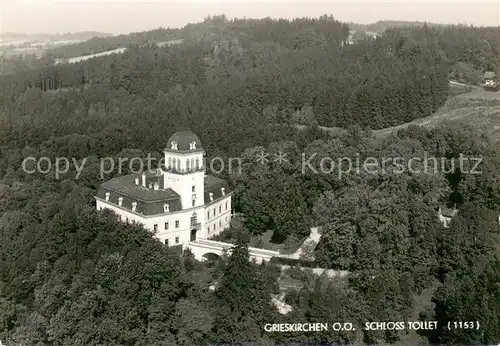 AK / Ansichtskarte Grieskirchen Fliegeraufnahme Schloss Tollet Grieskirchen