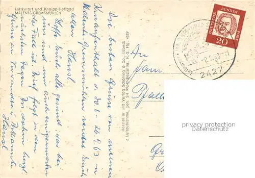 AK / Ansichtskarte Malente Gremsmuehlen Fliegeraufnahme Malente Gremsmuehlen