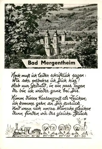AK / Ansichtskarte Bad_Mergentheim Teilansicht Bad_Mergentheim