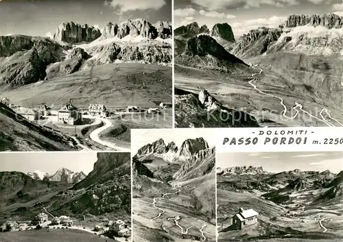 AK / Ansichtskarte Passo_Pordoi_IT Dolomiten Teilansichten 