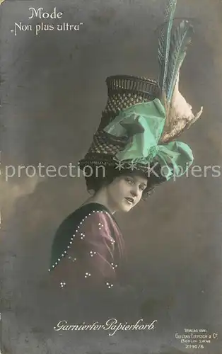 AK / Ansichtskarte Verlag_Liersch_Gustav_WK1 SW.48 Nr.2190 6 Mode Non plus ultra Verlag_Liersch_Gustav_WK1