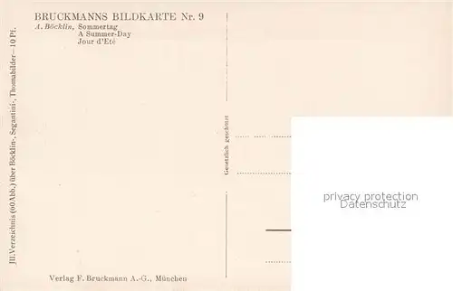 AK / Ansichtskarte Boecklin_Arnold_Boecklin Nr. 9 Sommertag 