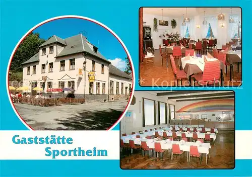 AK / Ansichtskarte Sehma Gaststaette Sportheim Gaststube Festsaal Sehma