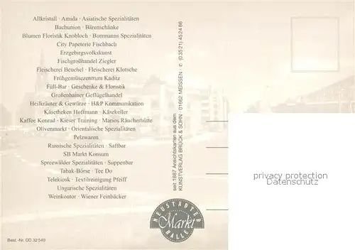 AK / Ansichtskarte Dresden Neustaedter Markthalle Dresden