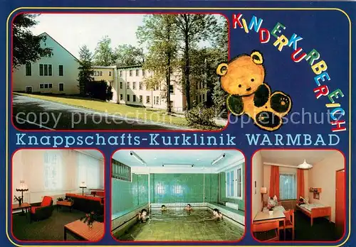 AK / Ansichtskarte Gehringswalde Knappschafts Kurklinik Foyer Thermalbecken Patientenzimmer Gehringswalde